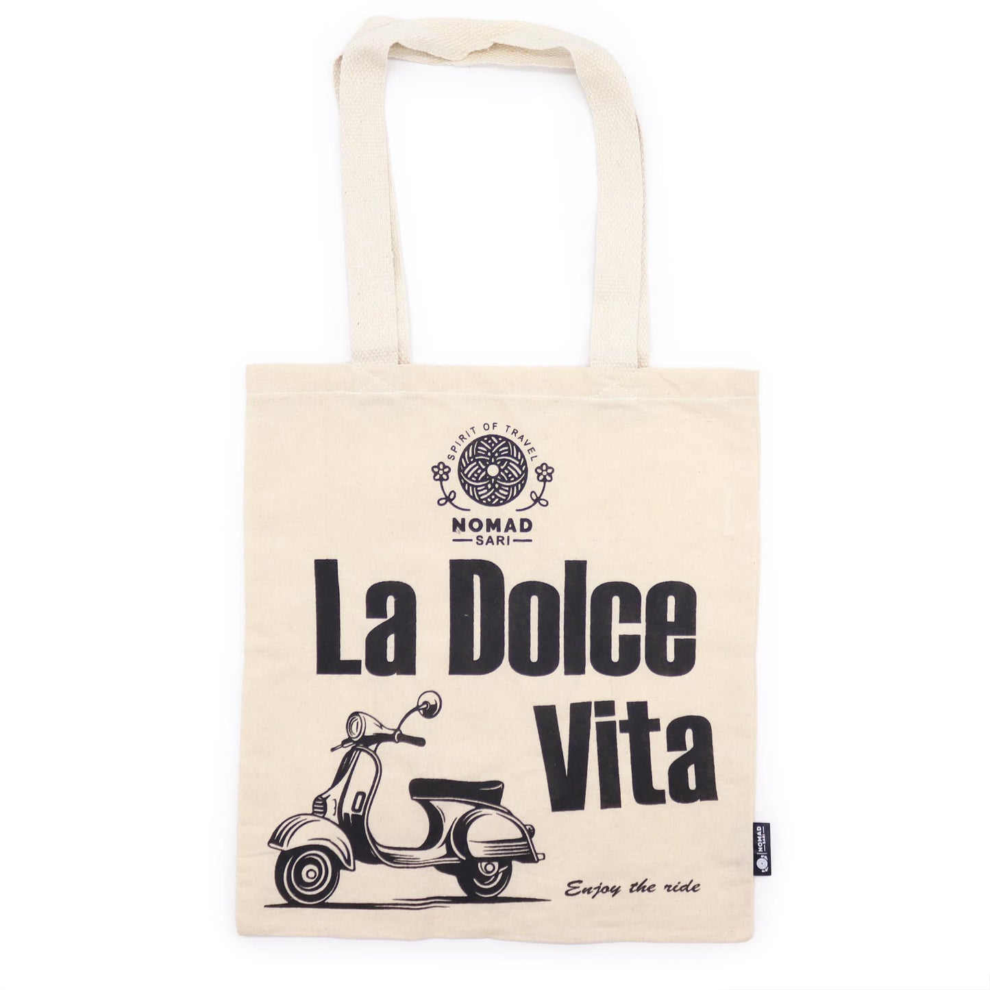 Nomad Sari Iconic Basic Tote Bag - La Dolce Vita - Natural 4oz