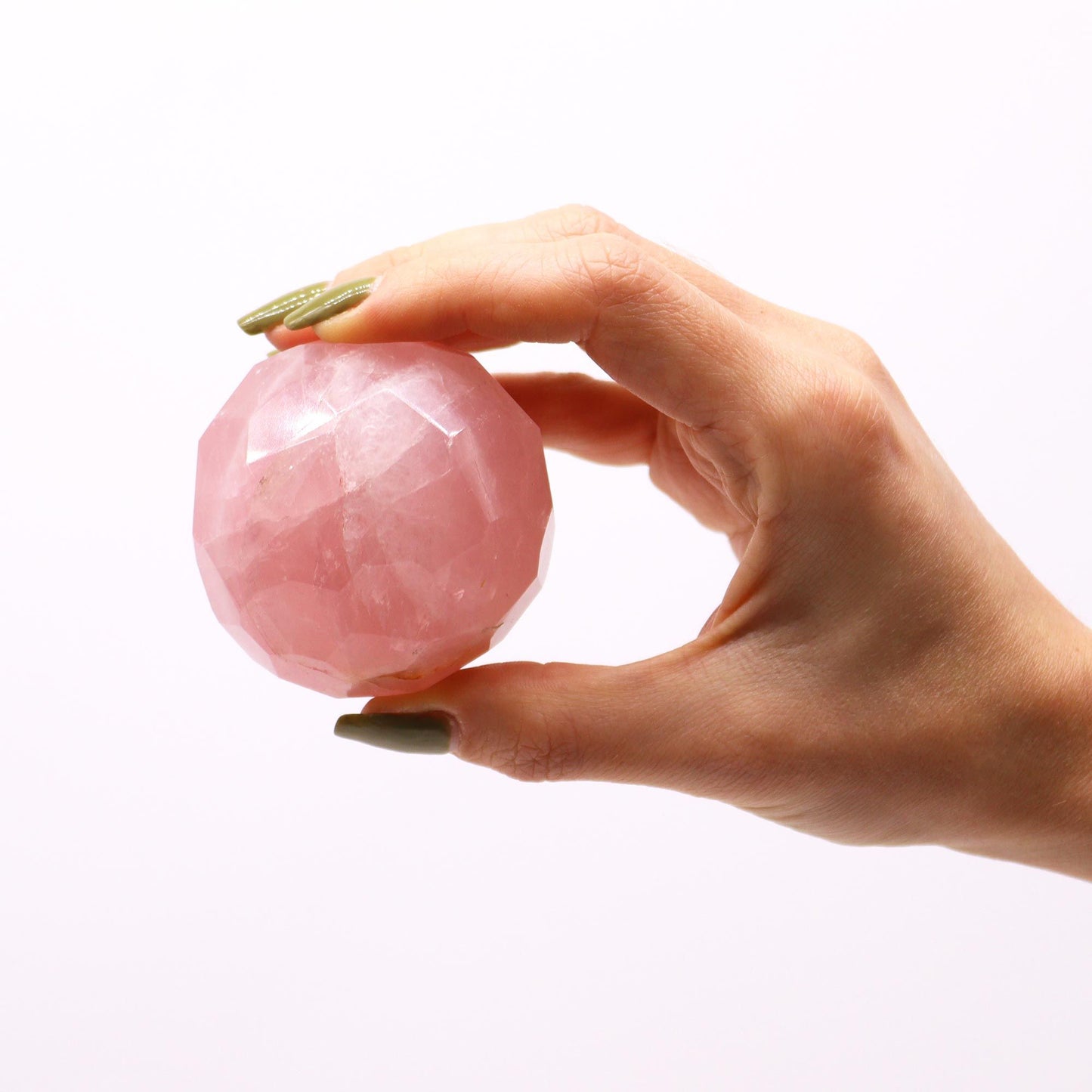 Gemstone Faceted Healing Ball & Stand - Amethyst