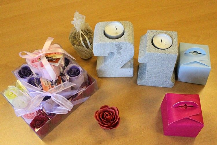 No.4 Granite Candle Holder